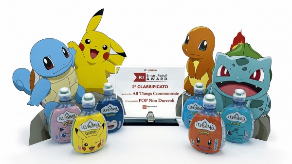 Il premio Smart Retail vinto da ATC nella categoria POP non durevoli per il progetto Issima Pokémon