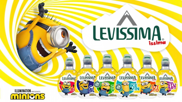 Le bottigliette Issima dell'edizione speciale Minions