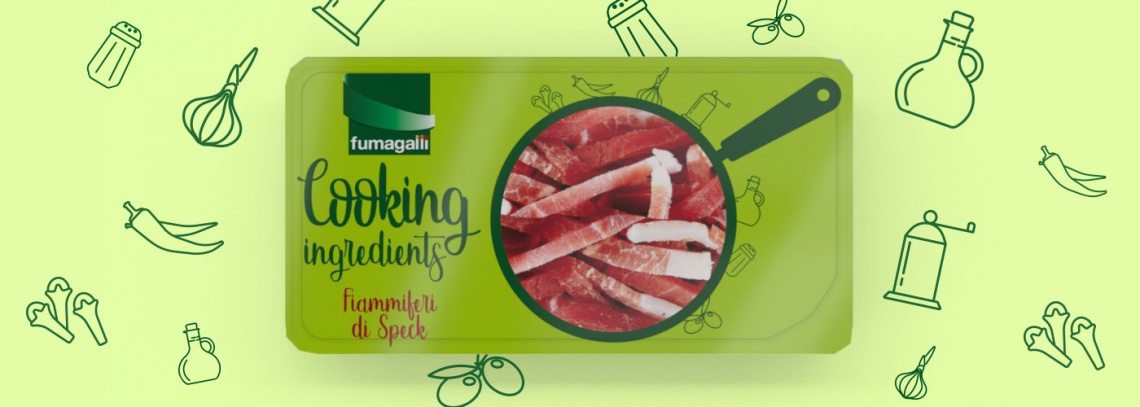 Packaging design nuova range Cooking Ingredients Fumagalli Salumi