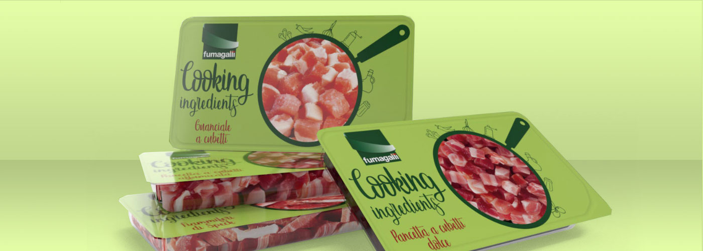 Fumagalli salumi new pack design for Cooking Ingredients range