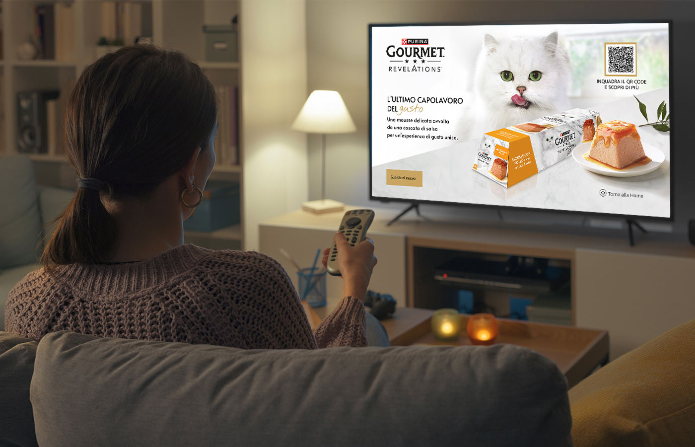 Esempio di banner realizzato da ATC per la campagna di Gourmet Revelations su Fire TV