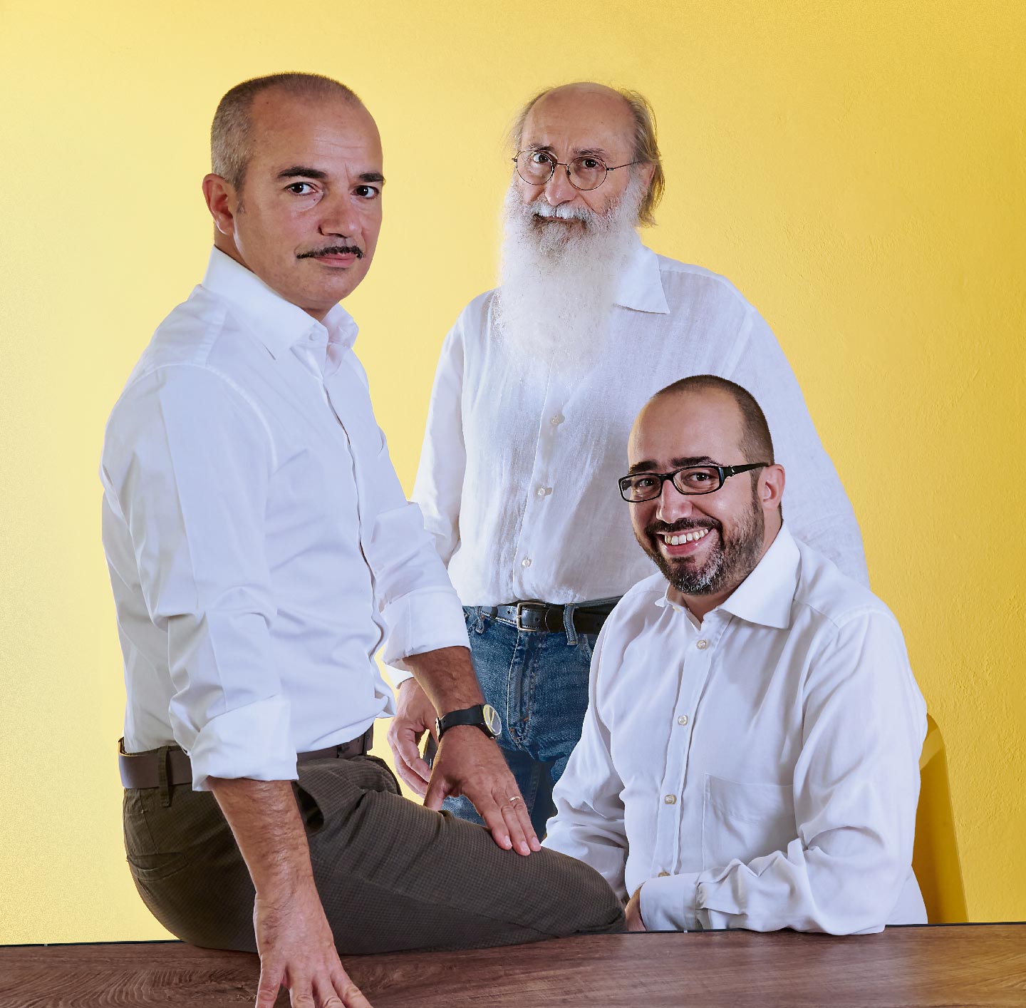 Donatello Occhibianco (General Manager), Karim Ayed (Communication Director) e Renzo Riccò (CEO)