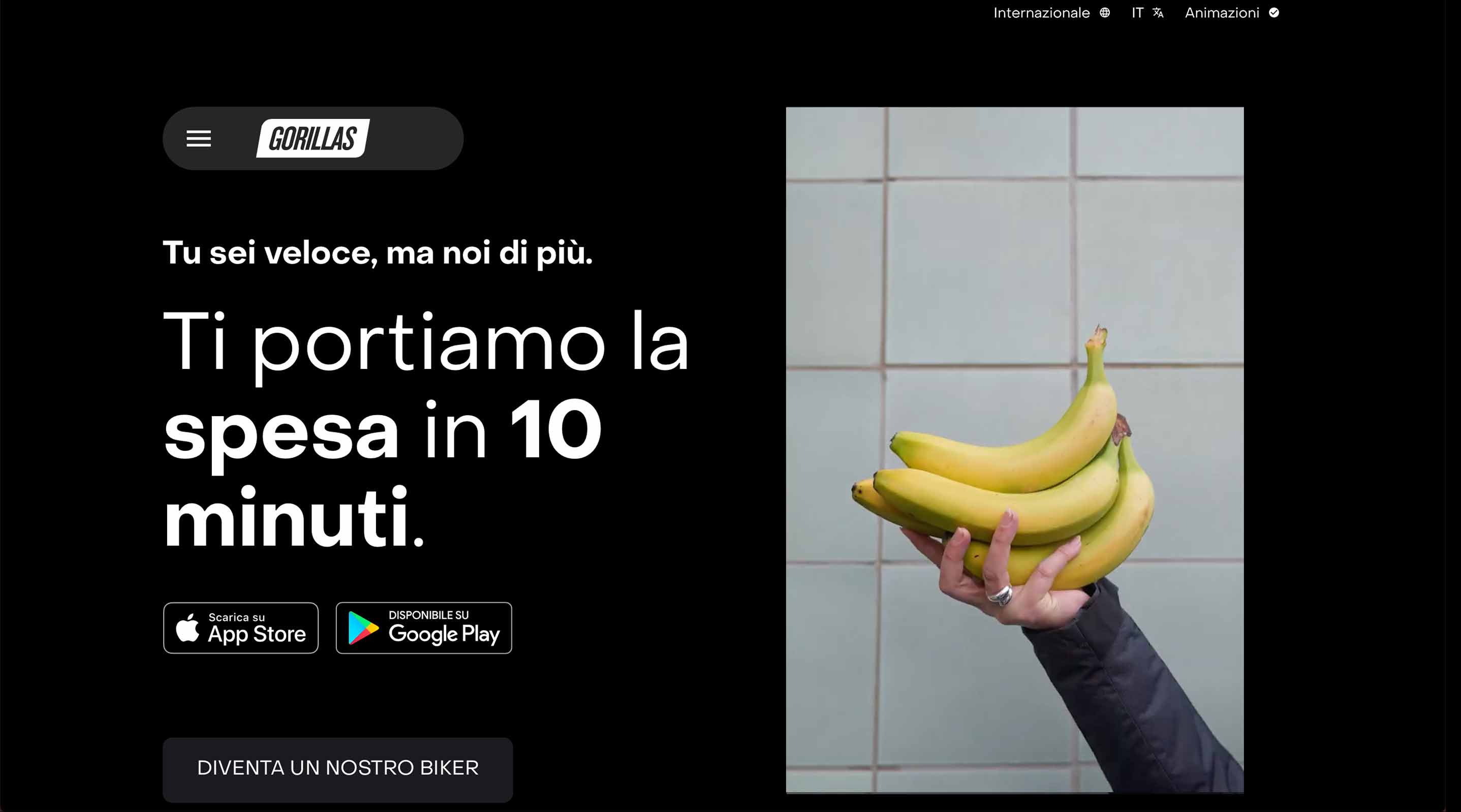 Le home page dei siti di Cortilia, Dishcovery e Just Food