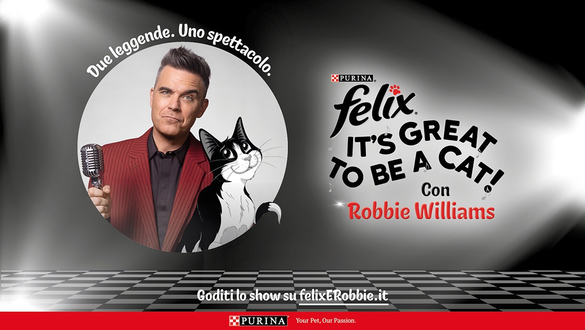 ATC amplifica la comunicazione della partnership tra Felix Purina e Robbie Williams