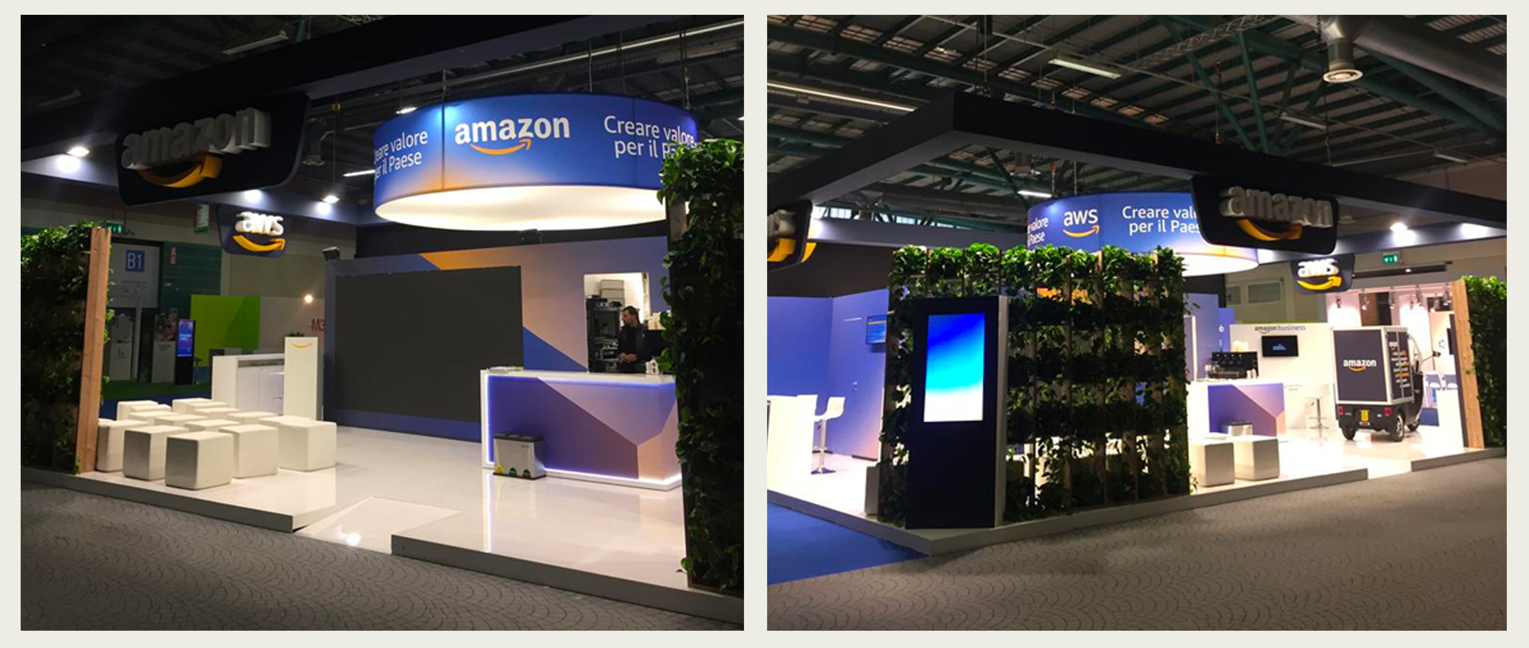 Lo stand Amazon & AWS realizzato da ATC per ANCI 2022