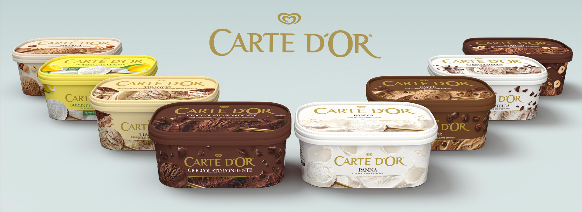 Foto pack delle varianti di Carte d'Or, ridiseganti da Reverse Innovation
