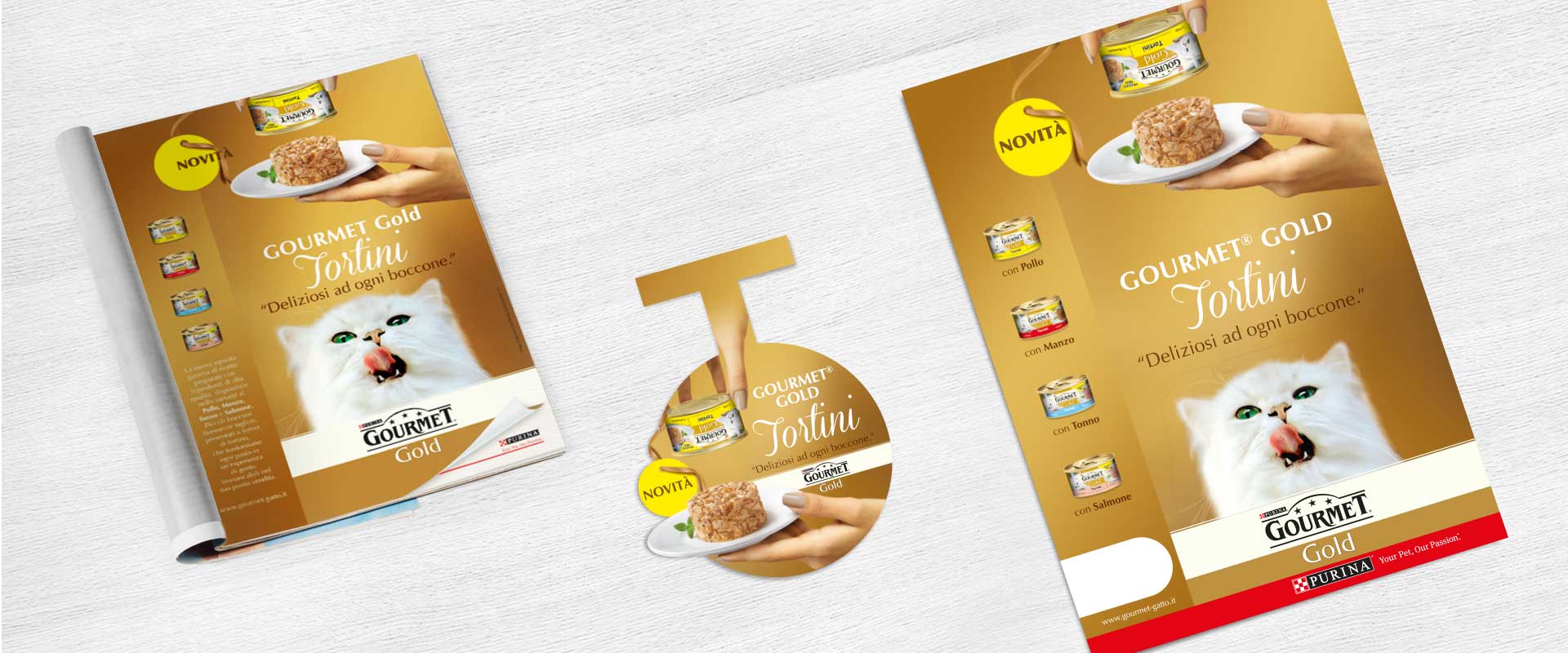 Lancio italiano di Gourmet Gold Tortini