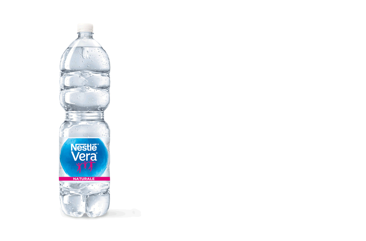 nuovo branding etichetta acqua Nestlé Vera vari formati