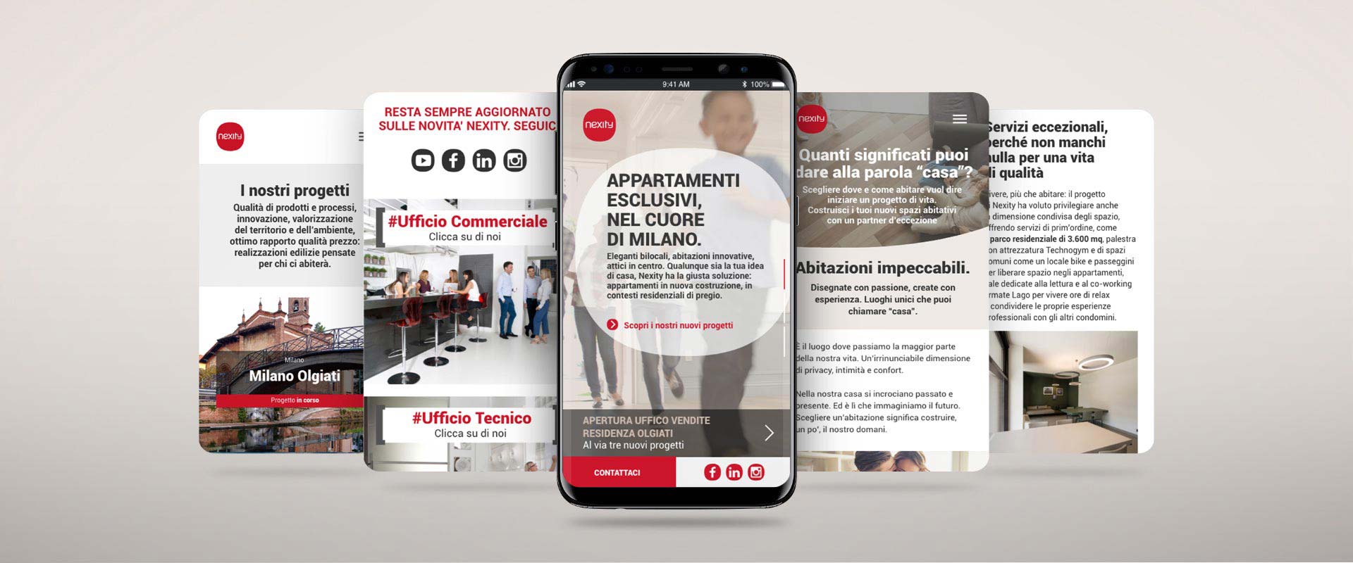 Nexity.it corporate website responsive mobile
