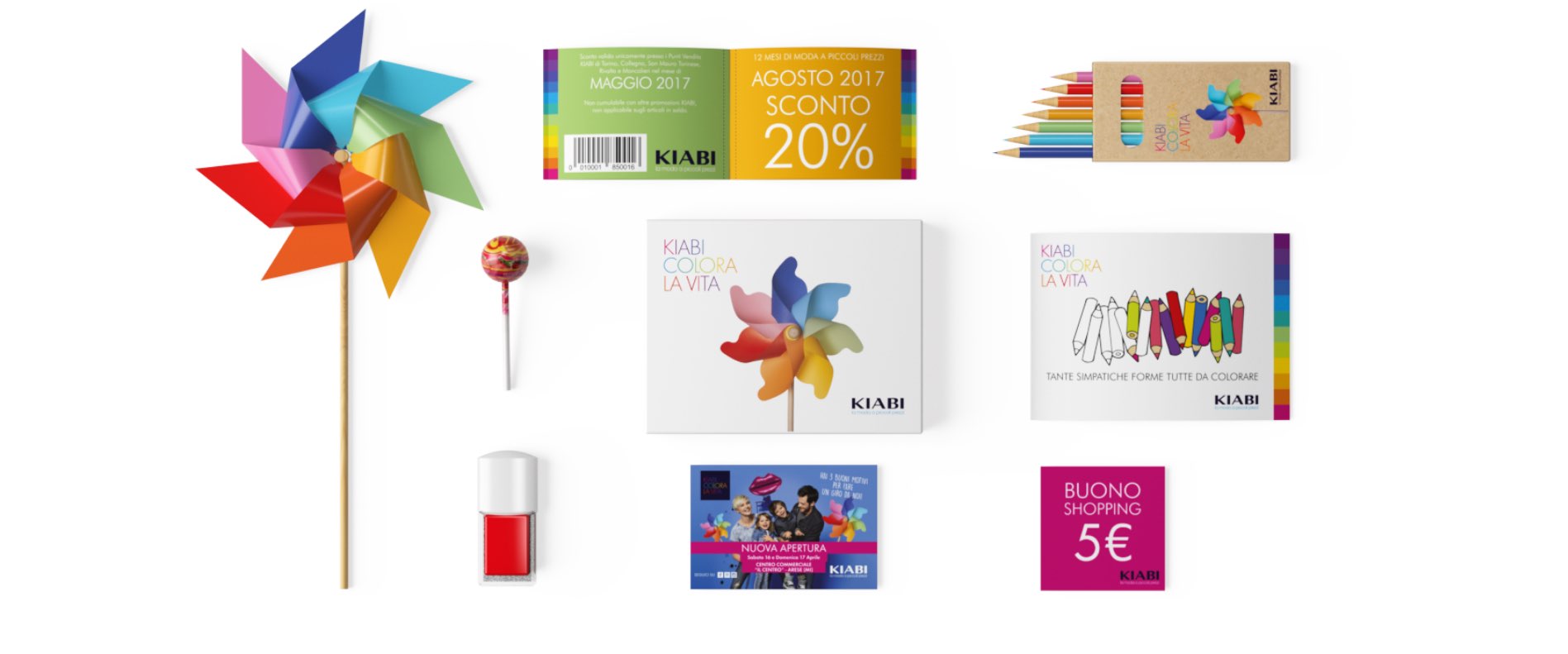kit campagna attivazione punto vendita nuovi store Kiabi
