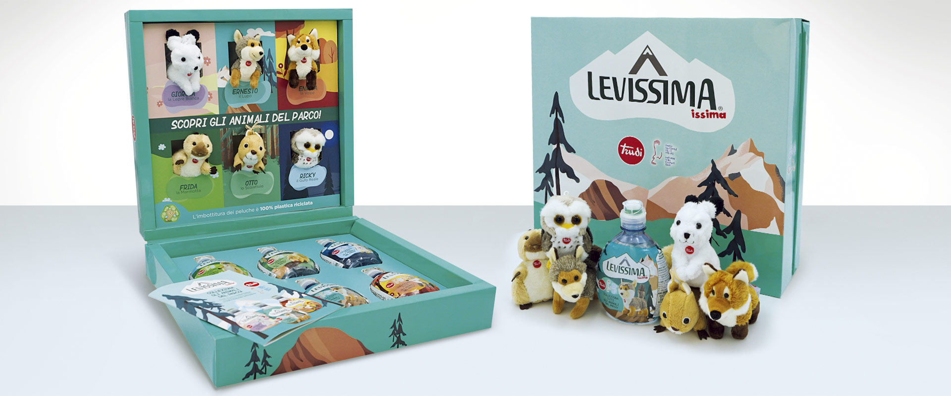 La gift box Issima Trudi di ATC con gli animali del Parco dello Stelvio per influencer e consumatori