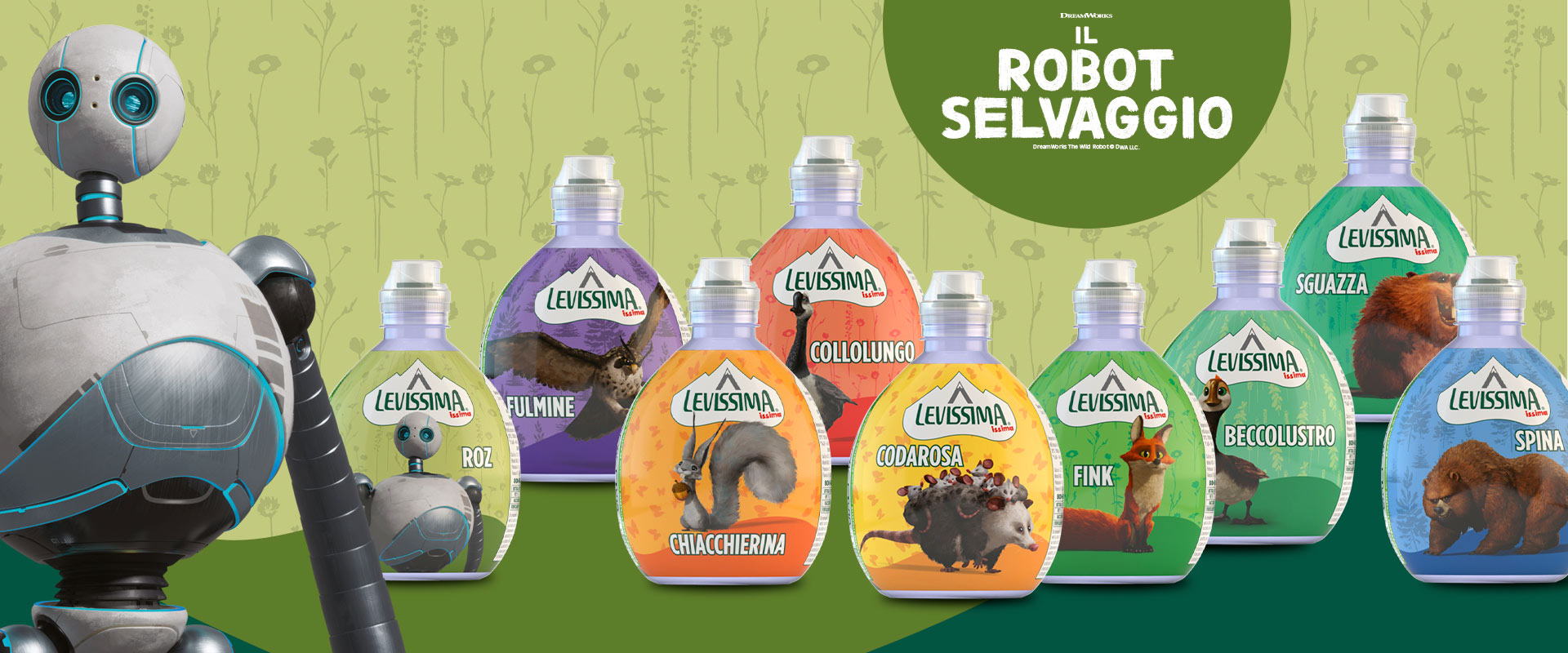 l progetto in licensing Issima Il Robot Selvaggio con le sleeve realizzate da ATC