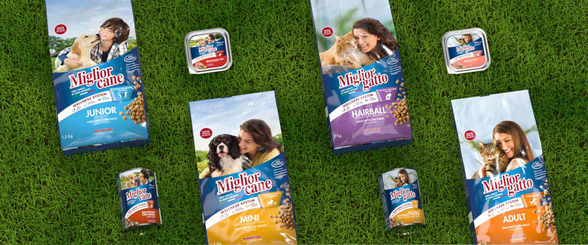 Il nuovo packaging di ATC per MigliorCane e MigliorGatto