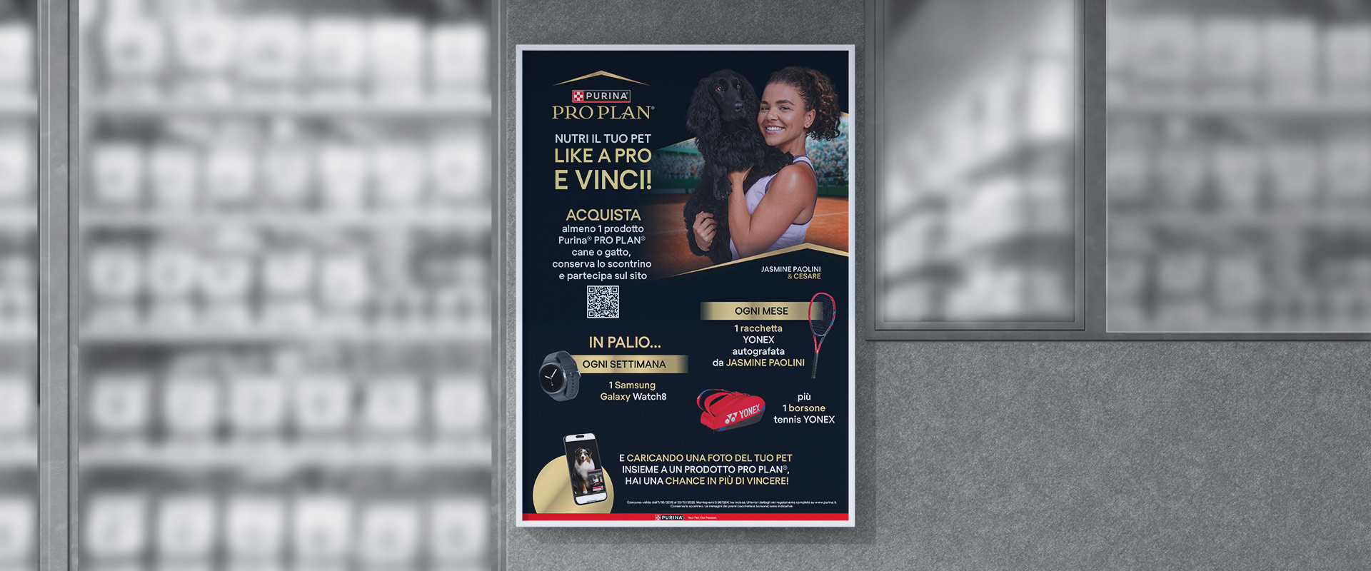 Lo sviluppo del key visual e i materiali di comunicazione POP sviluppati da ATC per Purina® PRO PLAN® nel progetto Like a PRO™