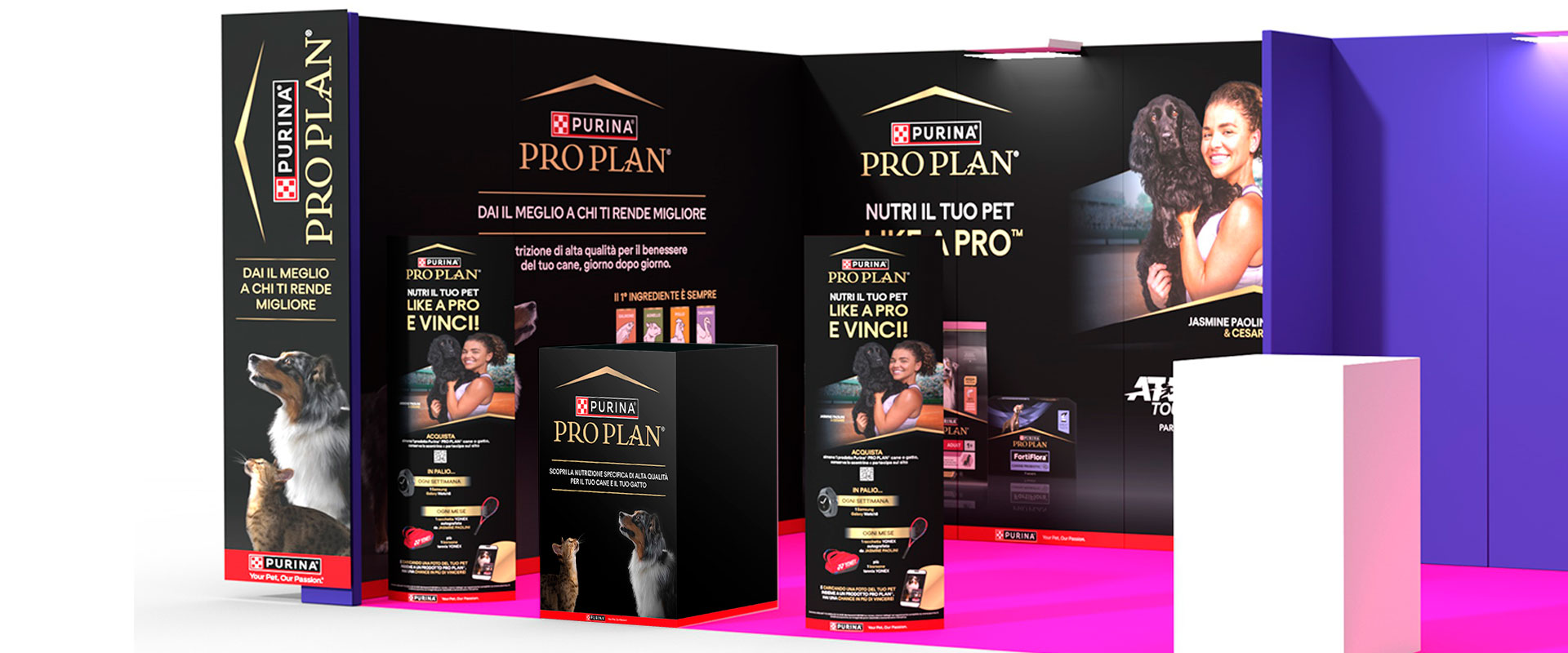 Tra i materiali di comunicazione realizzati nel progetto Like a PRO™ di Purina® PRO PLAN®, ATC ha curato anche l abbigliaggio della sede Nestlé Italia