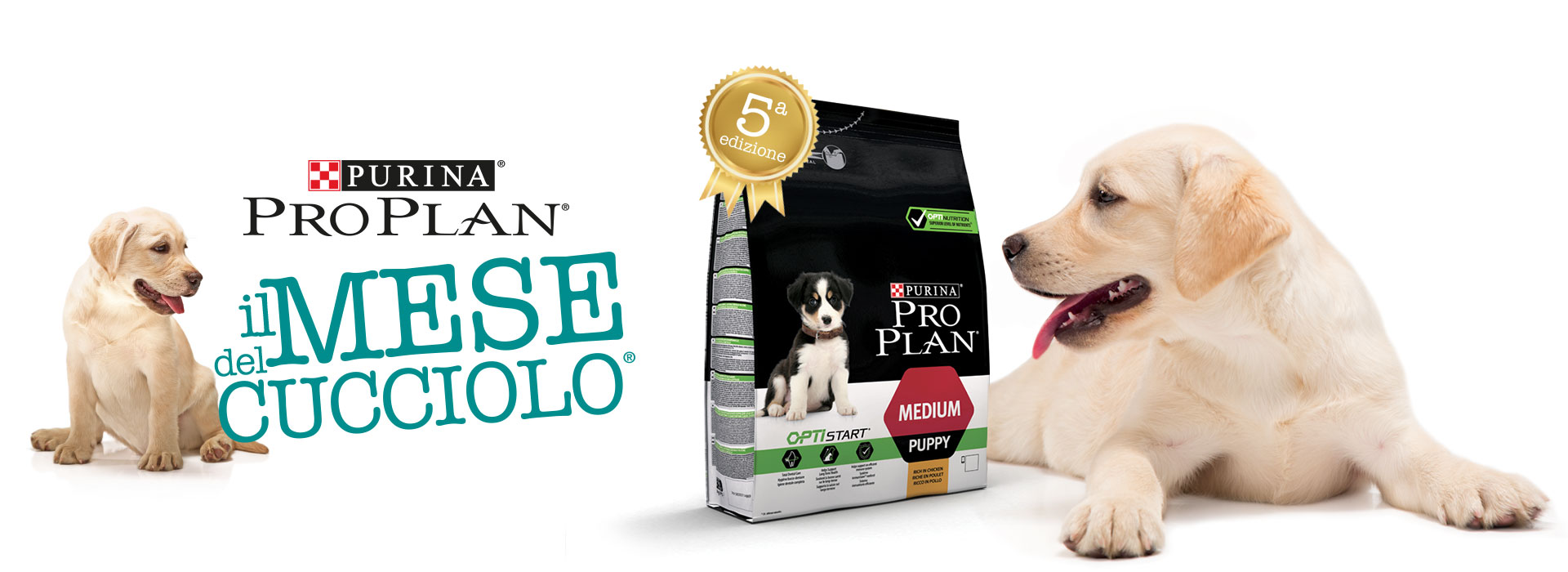 Mese del Cucciolo Purina Pro Plan confezione logo spot pubblicitario