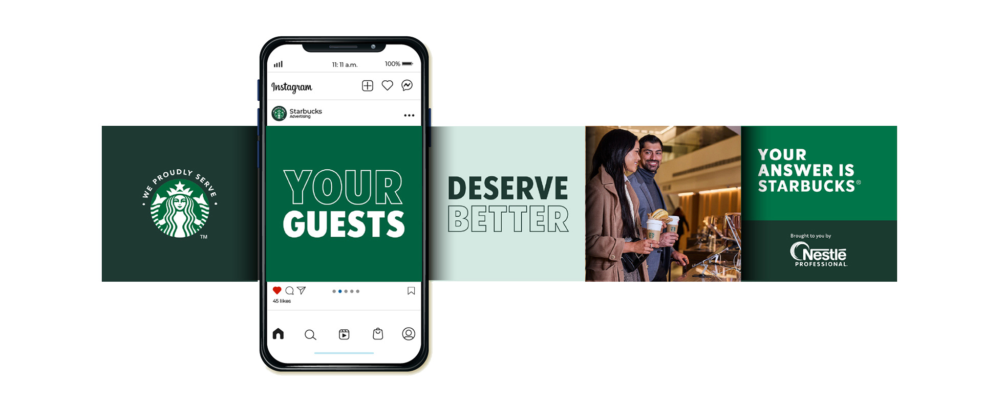 Contenuti social della campagna We Proudly Serve Starbucks® a cura di ATC per Starbucks