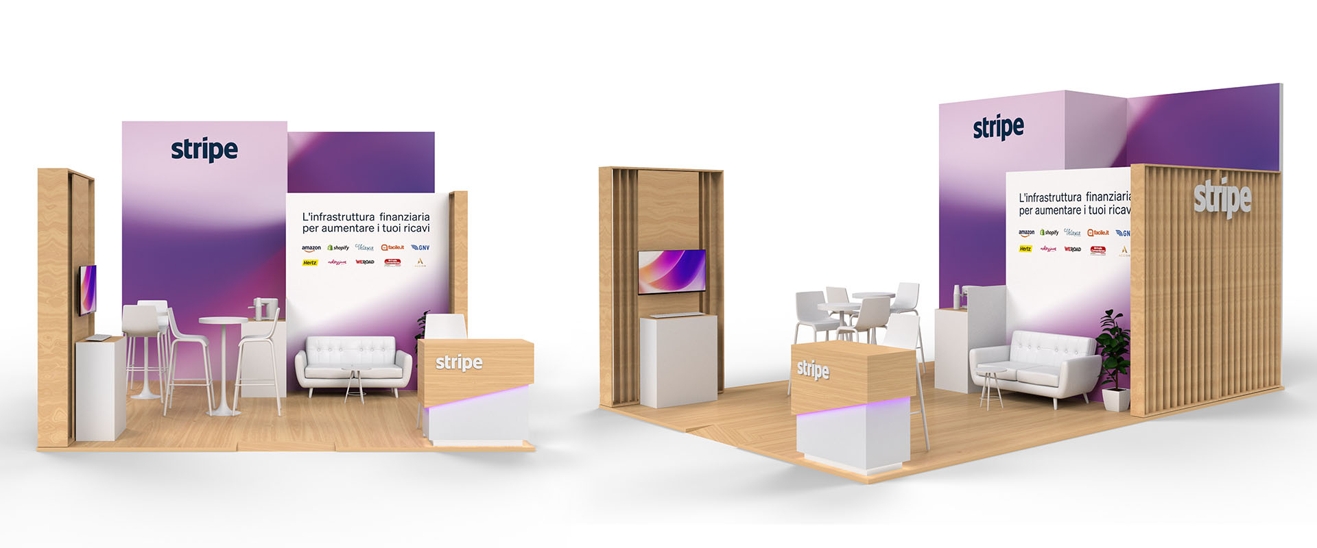 Lo stand progettato da ATC per la XXI edizione di Netcomm Forum