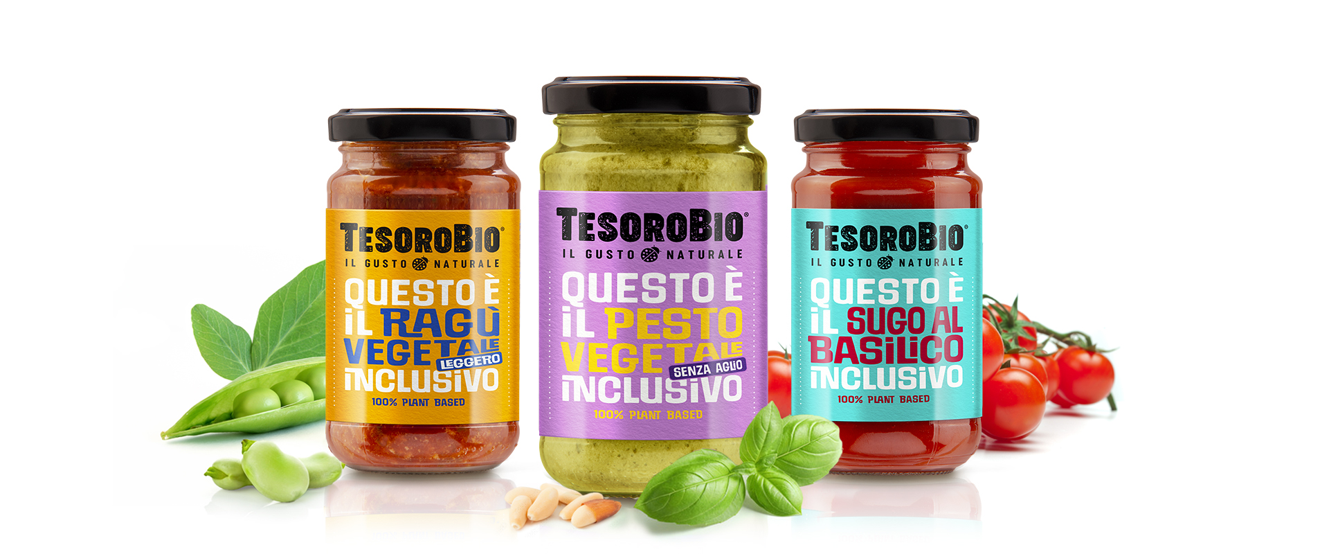 Foto pack di tre varianti TesoroBio, progettati da Reverse Innovation per un'alimentazione inclusiva.